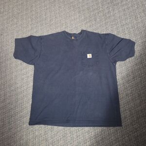 Carhartt Navy Pocket T-Shirt with Logo Patch